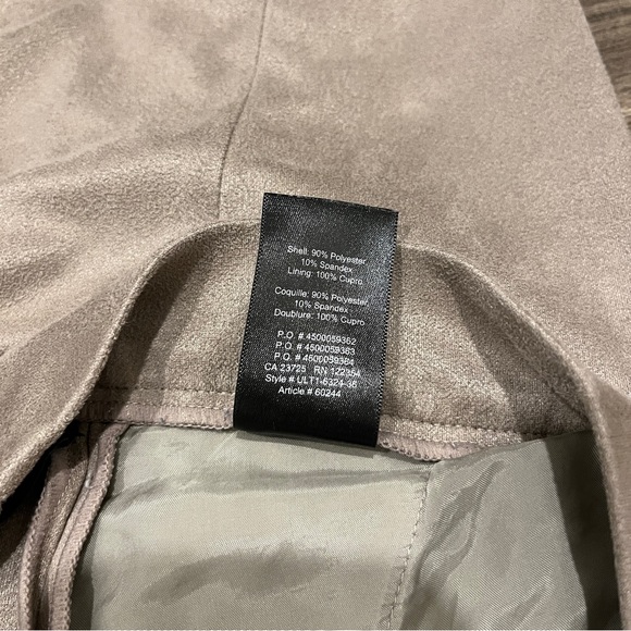 Aritzia Babaton Cohen Tan Suede Pants - Picture 7 of 8